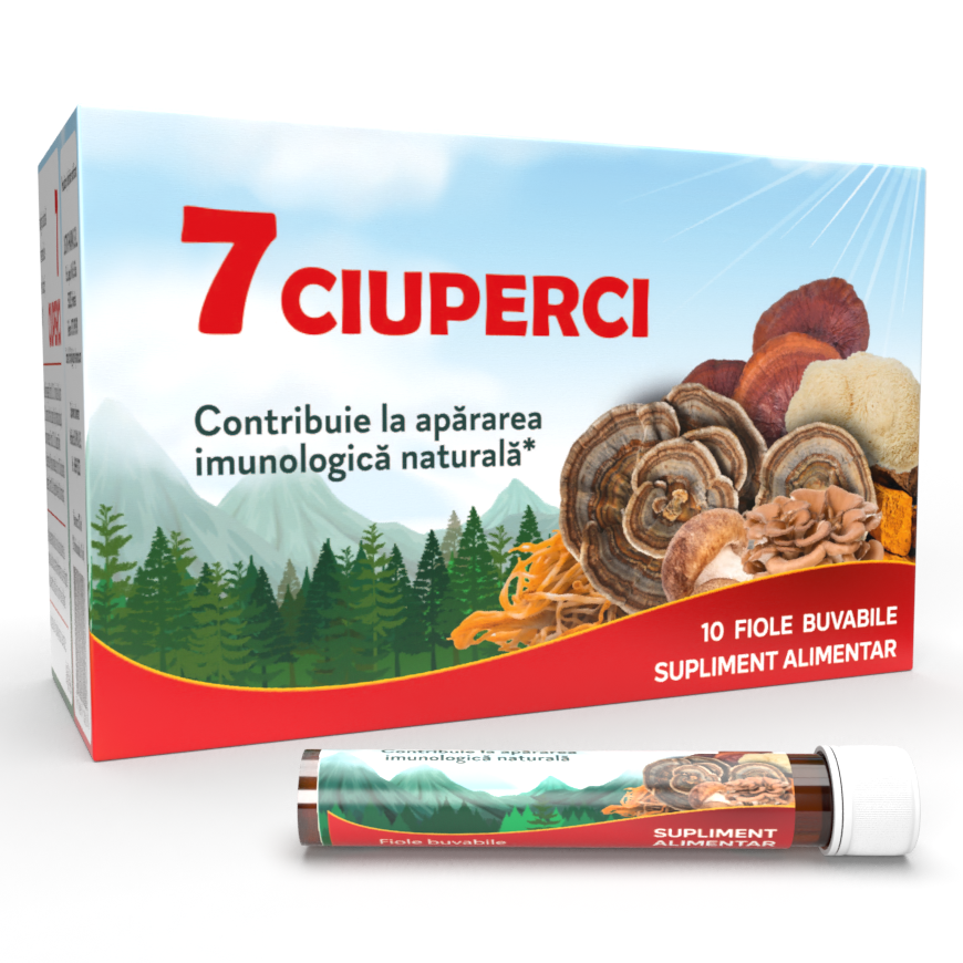 7 CIUPERCI, 10 fiole Buvabile - imagine 2
