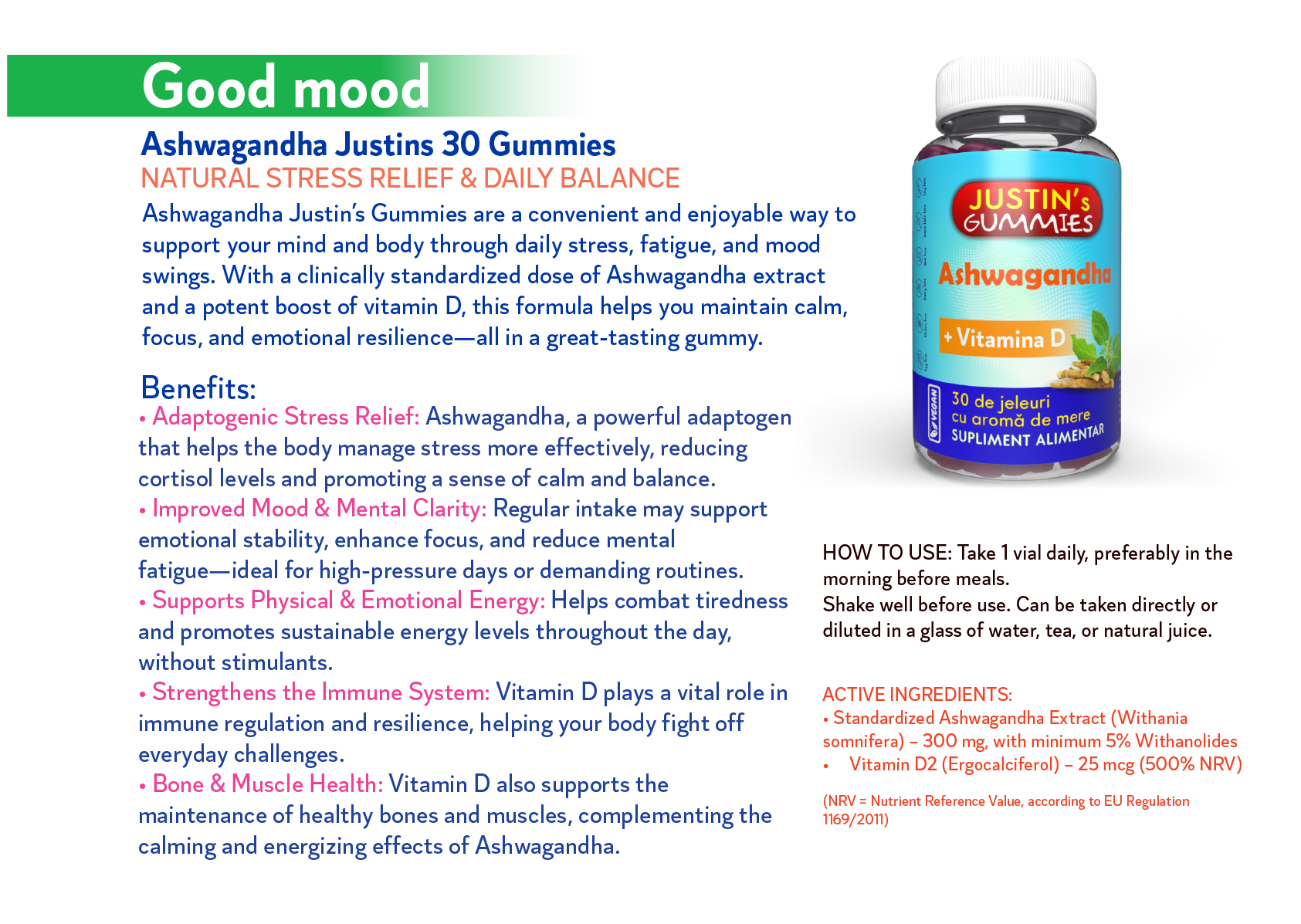 Justin's Ashwagandha 30 Gummies - image 2