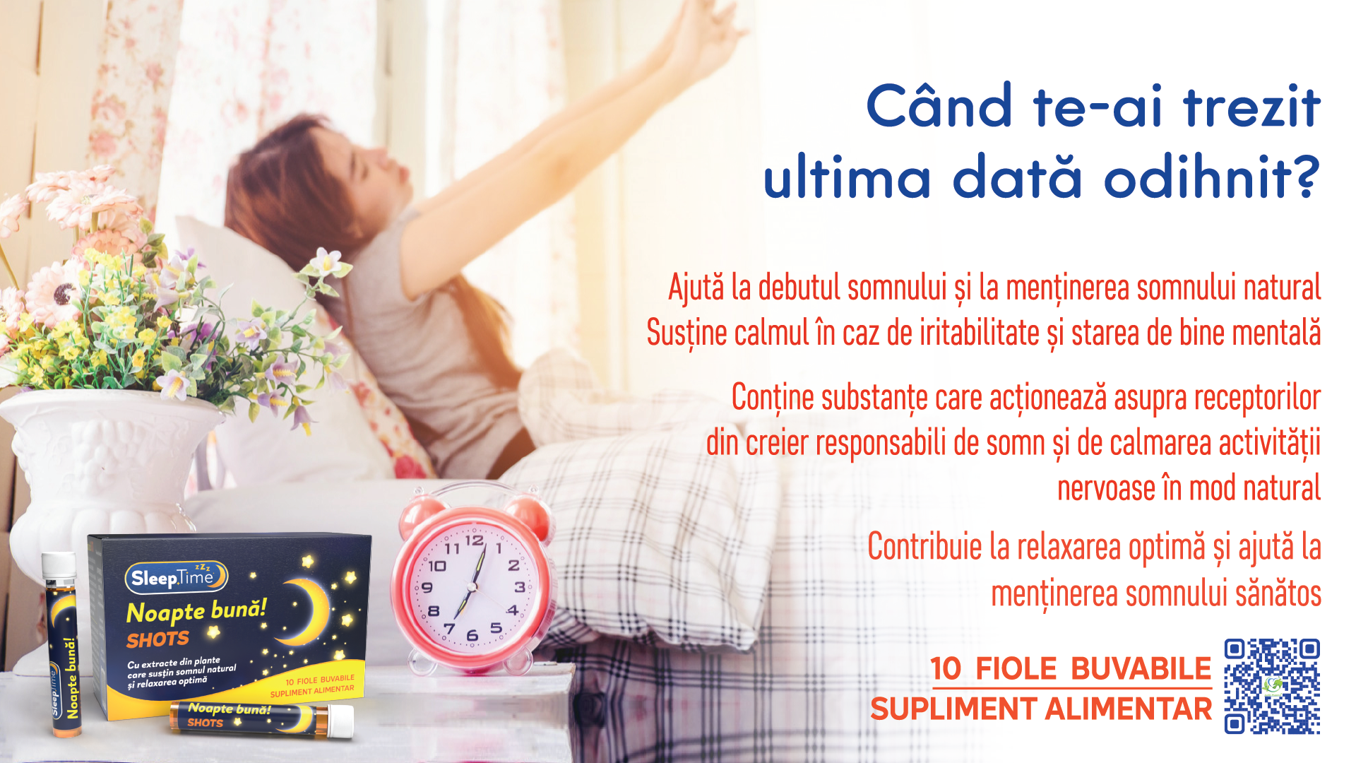 SleepTime Noapte Buna Shots 10 fiole Buvabile - imagine 4