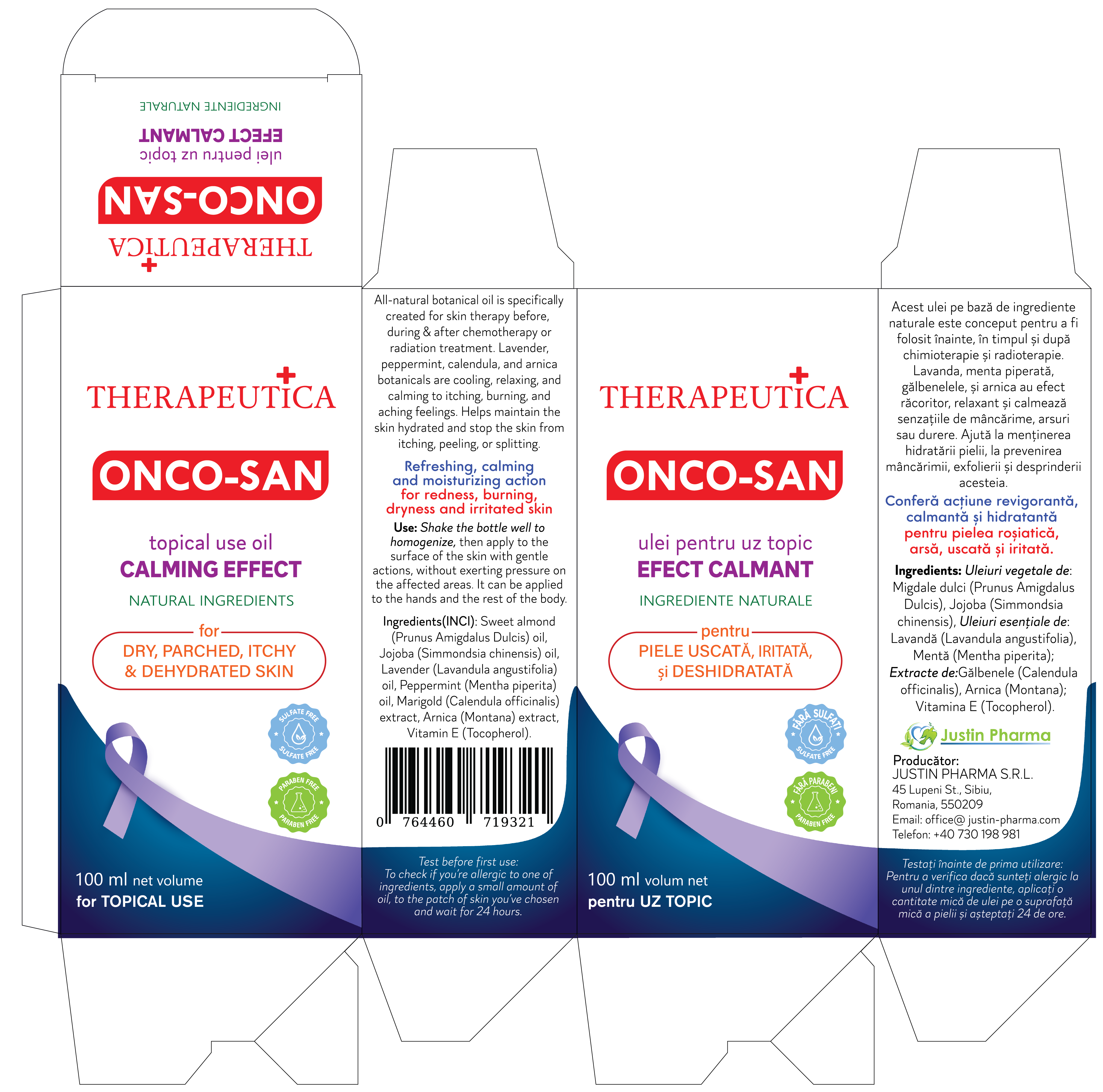 Therapeutica ONCO-SAN Ulei Topic 100 ml - imagine 2