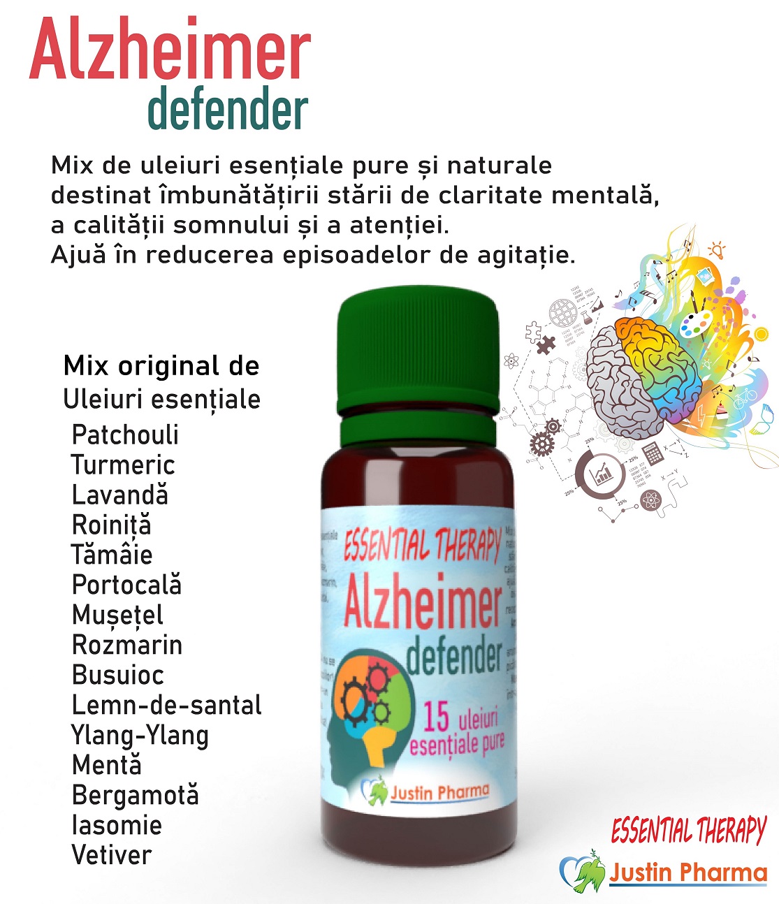 Ulei Terapie Alzheimer Defender 10 ml - imagine 1